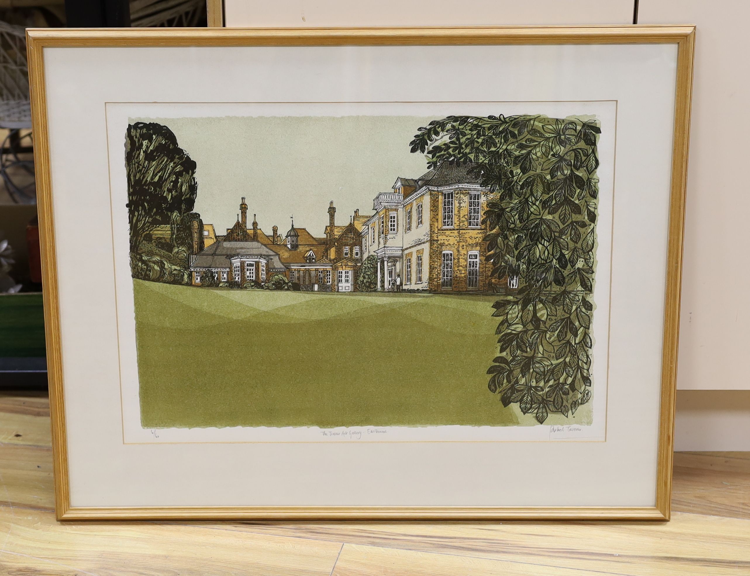 Robert Tavener (1920-2004), limited edition print, The Towner Art Gallery, Eastbourne, signed in pencil 6/60, 44 x 63cm
